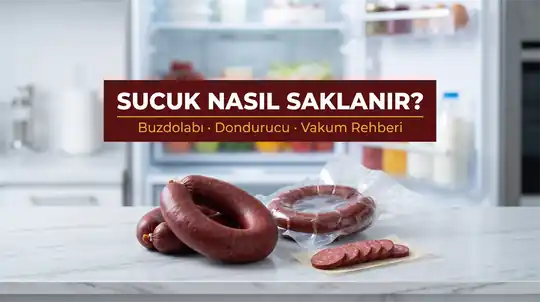 Sucuk Nasıl Saklanır? Buzdolabı, Dondurucu ve Vakum Rehberi